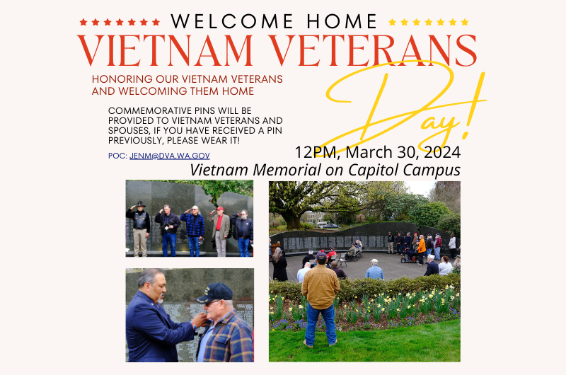 Welcome Home Vietnan Veterans Day Flyer