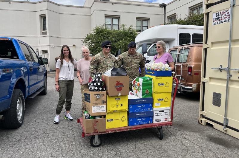 Donations from Fairchild AFB Airmen