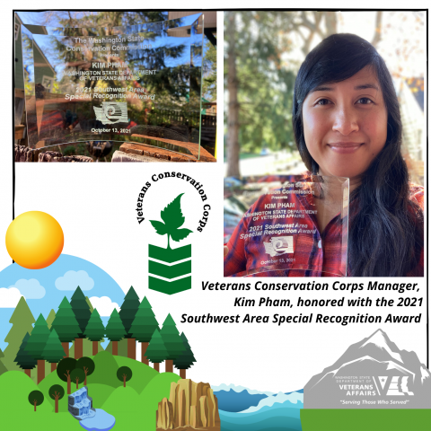 Veterans Conservation Corps Manager Kim Pham Receives 2021 Southwest Area Special Recognition Award