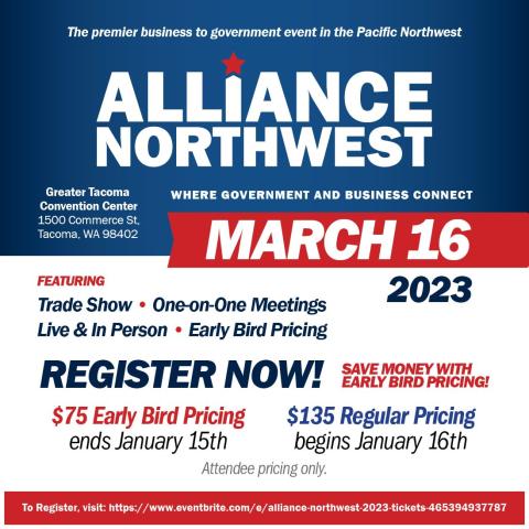 2023 Alliance Northwest Registration Flyer