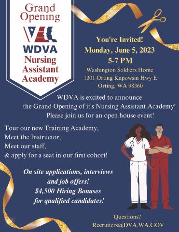 WDVA Nursing Assistant Academy Grand Opening