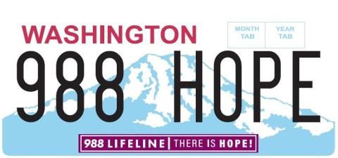 988 Hope License Plate Emblem 