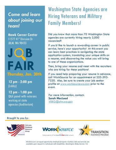 JBLM VERG Hiring Event