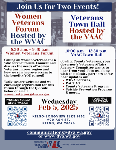 Feb 5 VAAC Town Hall WVAC Forum Cowlitz County