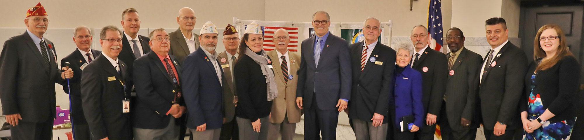 2020.01.17 Veterans Legislative Coalition (VLC) Reception at the Capitol - Special Words from Governor Inslee