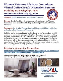 January 13 Women Veteran Advisory Committee Virtual Session