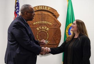 WSP Chief Batiste and Commissioner Cami Feek
